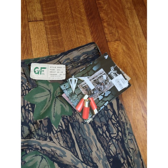 Vintage Gunflint Camo Pants Size XXL Rebark Hunting Cargo Waist (46-48) - Picture 2 of 7